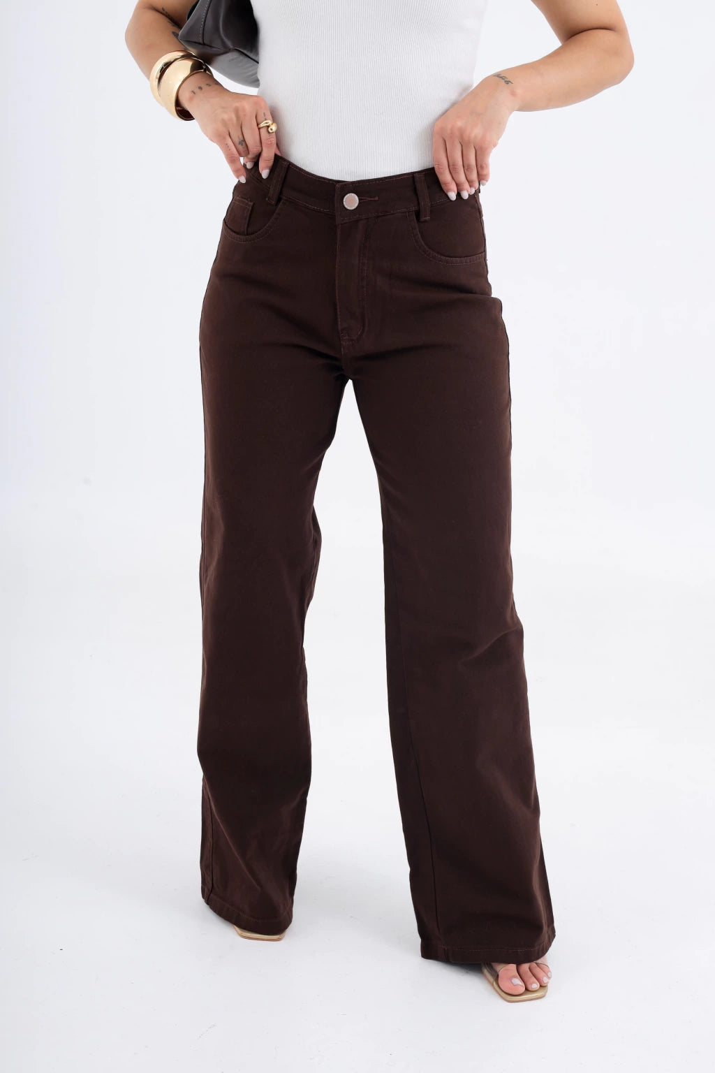 Calça Jeans Wide Leg