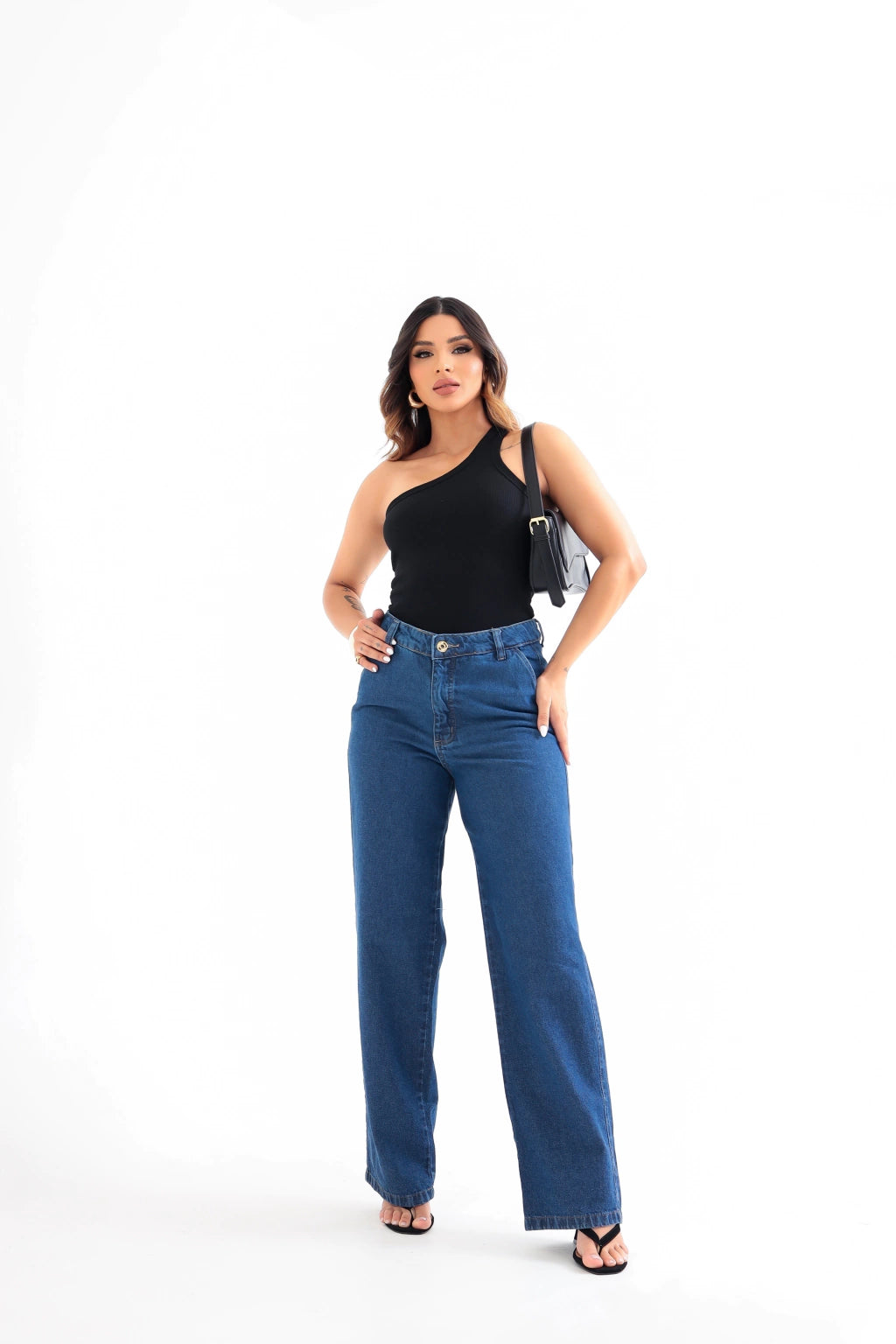Calça Jeans Reta