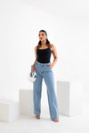 Calça Jeans Reta