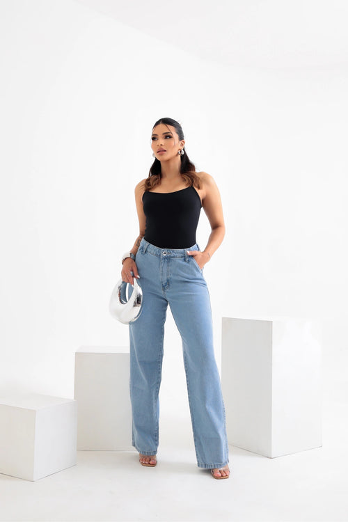 Calça Jeans Reta