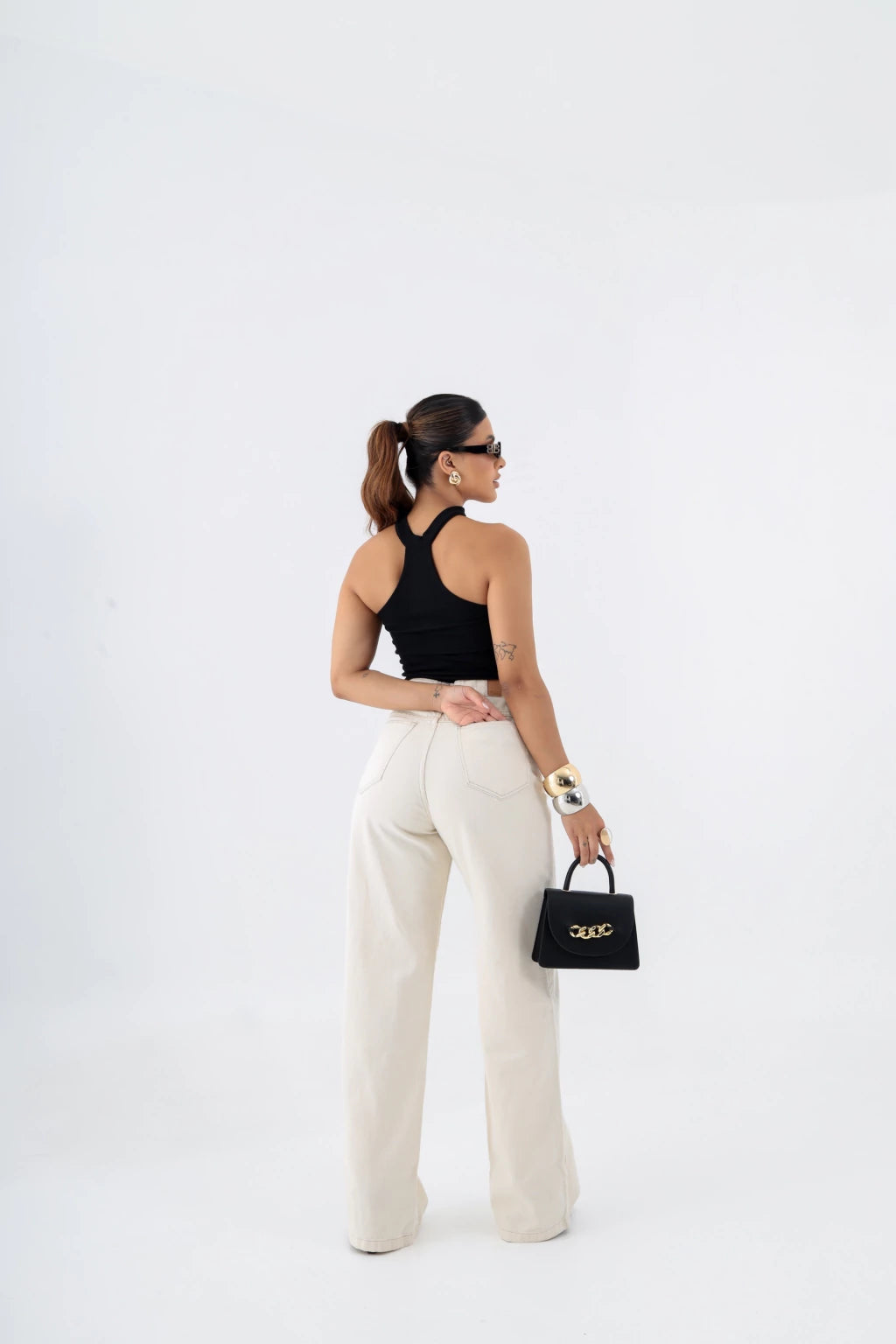 Calça Jeans Wide Leg