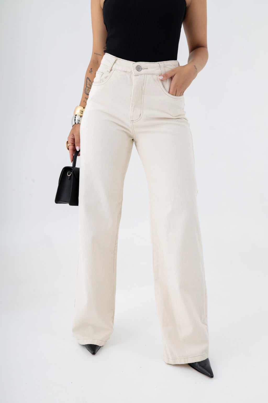 Calça Jeans Wide Leg