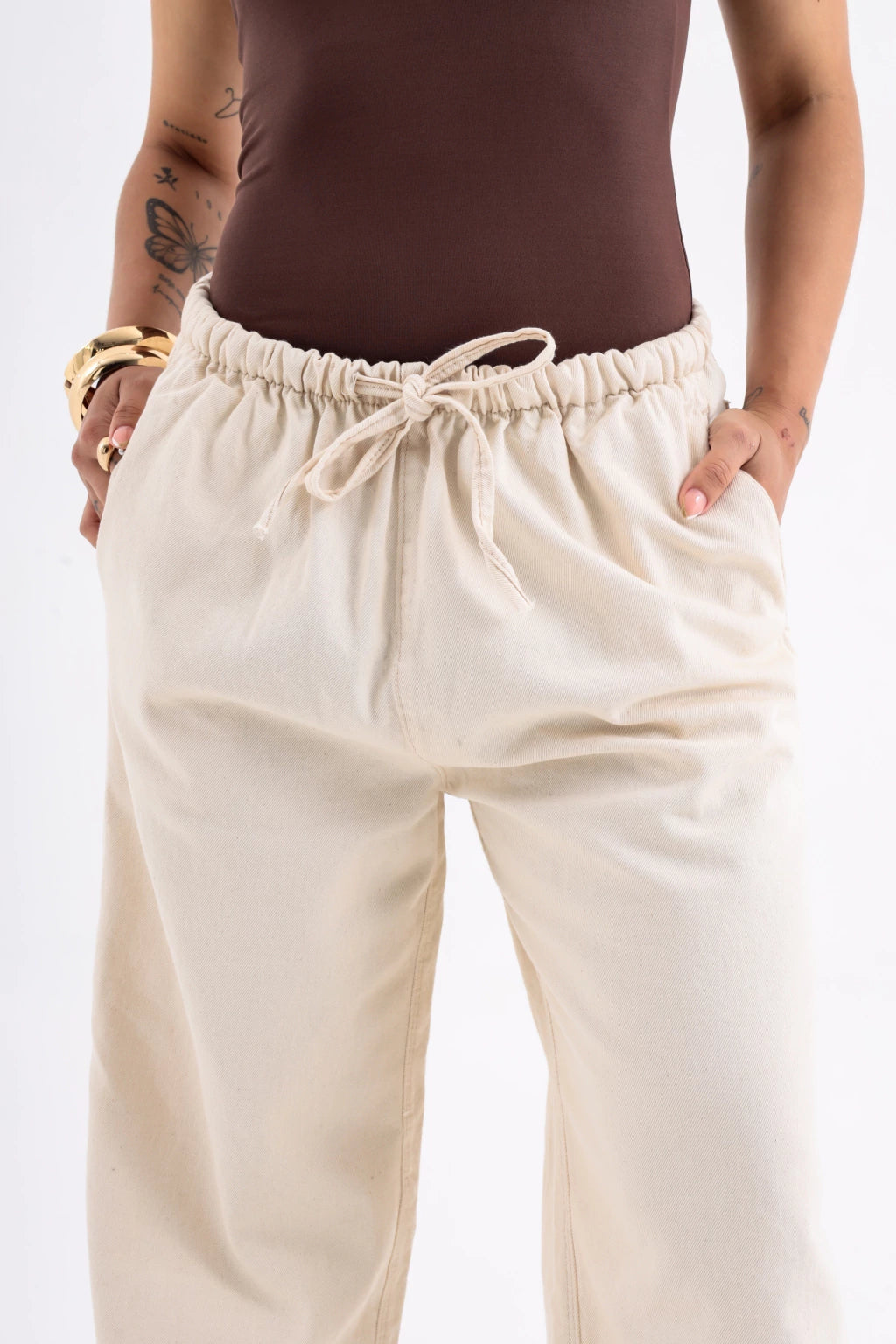 Calça Verão com Cós Elástico