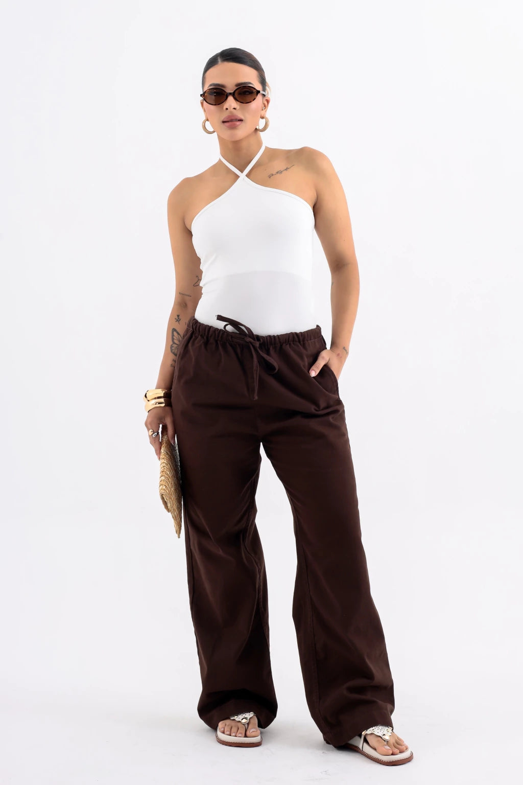 Calça Verão com Cós Elástico