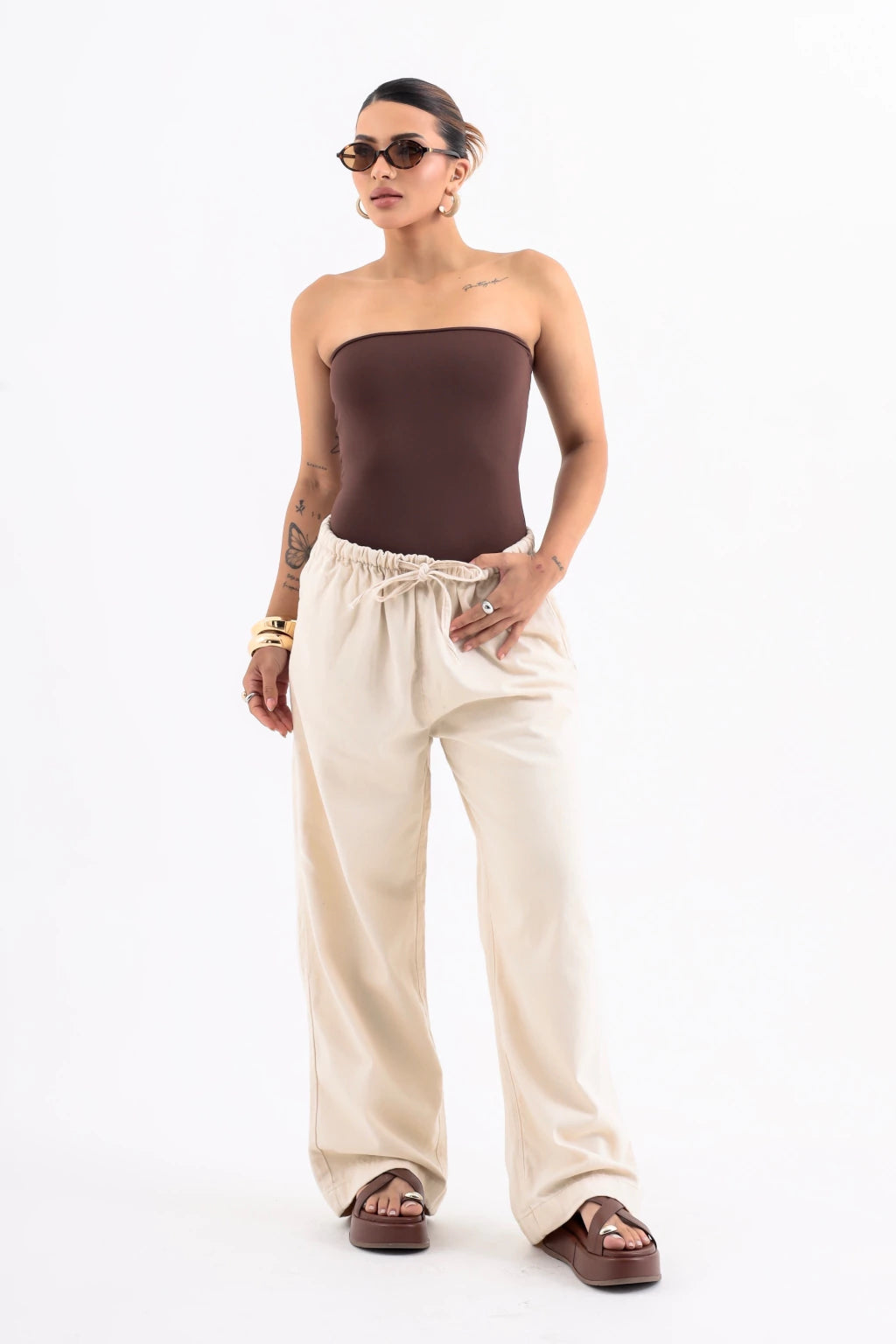 Calça Verão com Cós Elástico